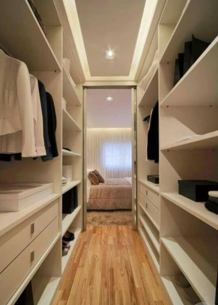 П-образная гардеробная комната в спальню Сыктывкар